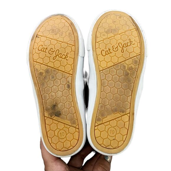 Cat & Jack Black Gray Pineapple Canvas Slip On Shoes Toddler Size 10 - Picture 6 of 6